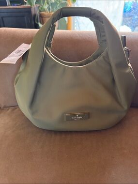 kate spade Olive Green Rounded Hobo Bag NWT